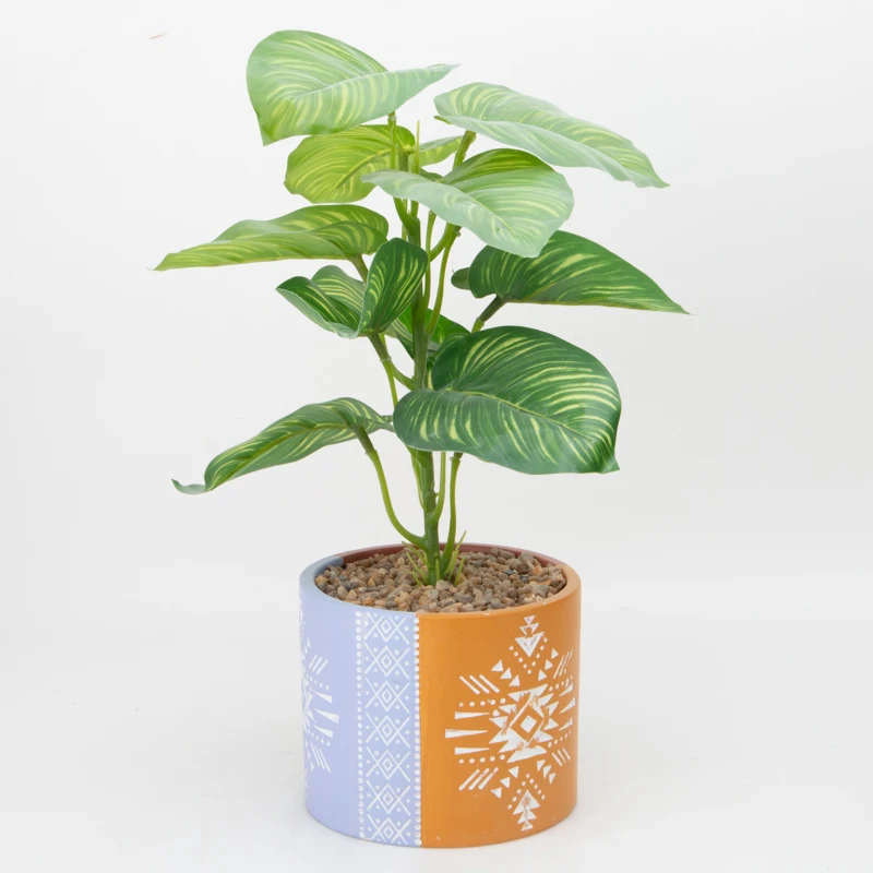 Ceramic Plant Anhui Green Bio Flower Pot Gartewn Flowerpot With Sauce