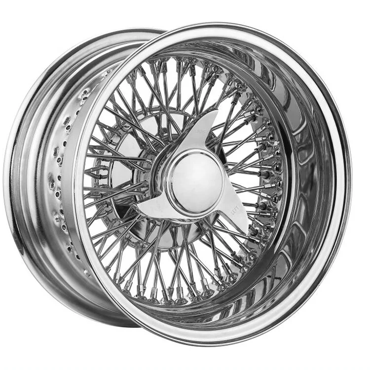 Роскошные винтажные хромированные колесные диски 13 14 15 16 17 18 20 22 дюйма 7J 8J 13x7, спицы с золотым проводом, задние колеса 100