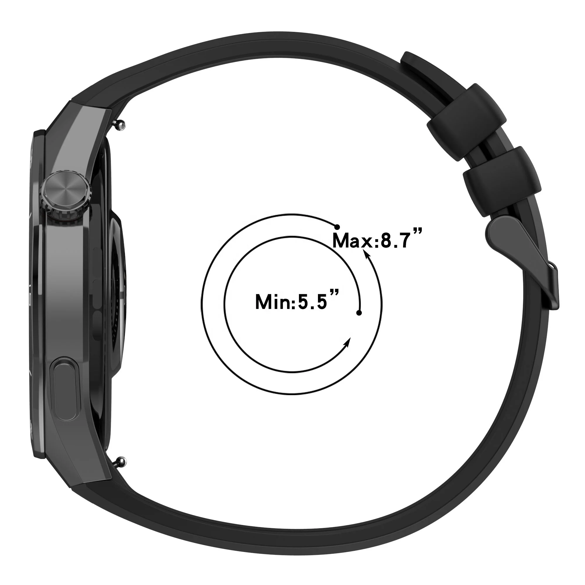 Силиконовый ремешок для часов Huawei Watch GT5 Pro 46 мм мягкий Смарт-часы спортивный браслет