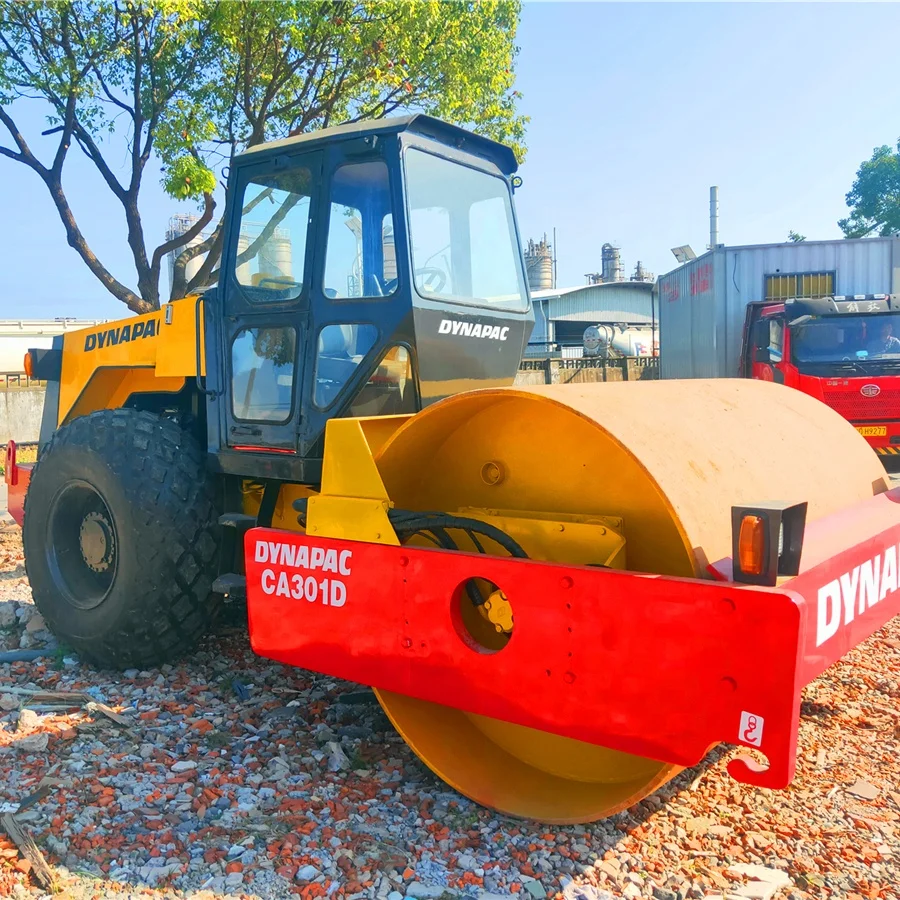  Used Dynapac CA301 D Road Construction Machinery Single Drum Vibratory Roller Compactor Three Wheel