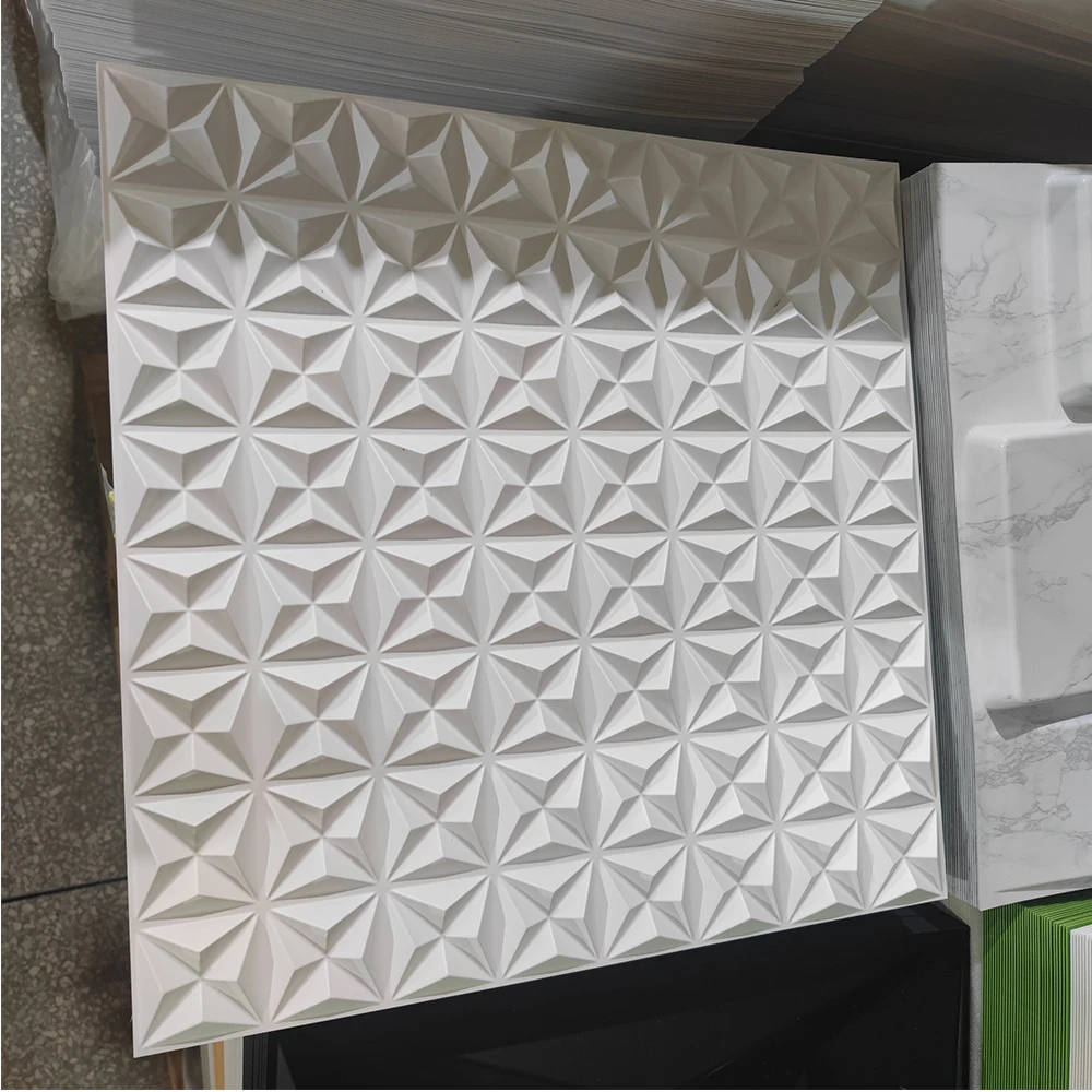 Mansion living room wall decor luxury other wallpaper/wall 3d panels pvc small diamond effect