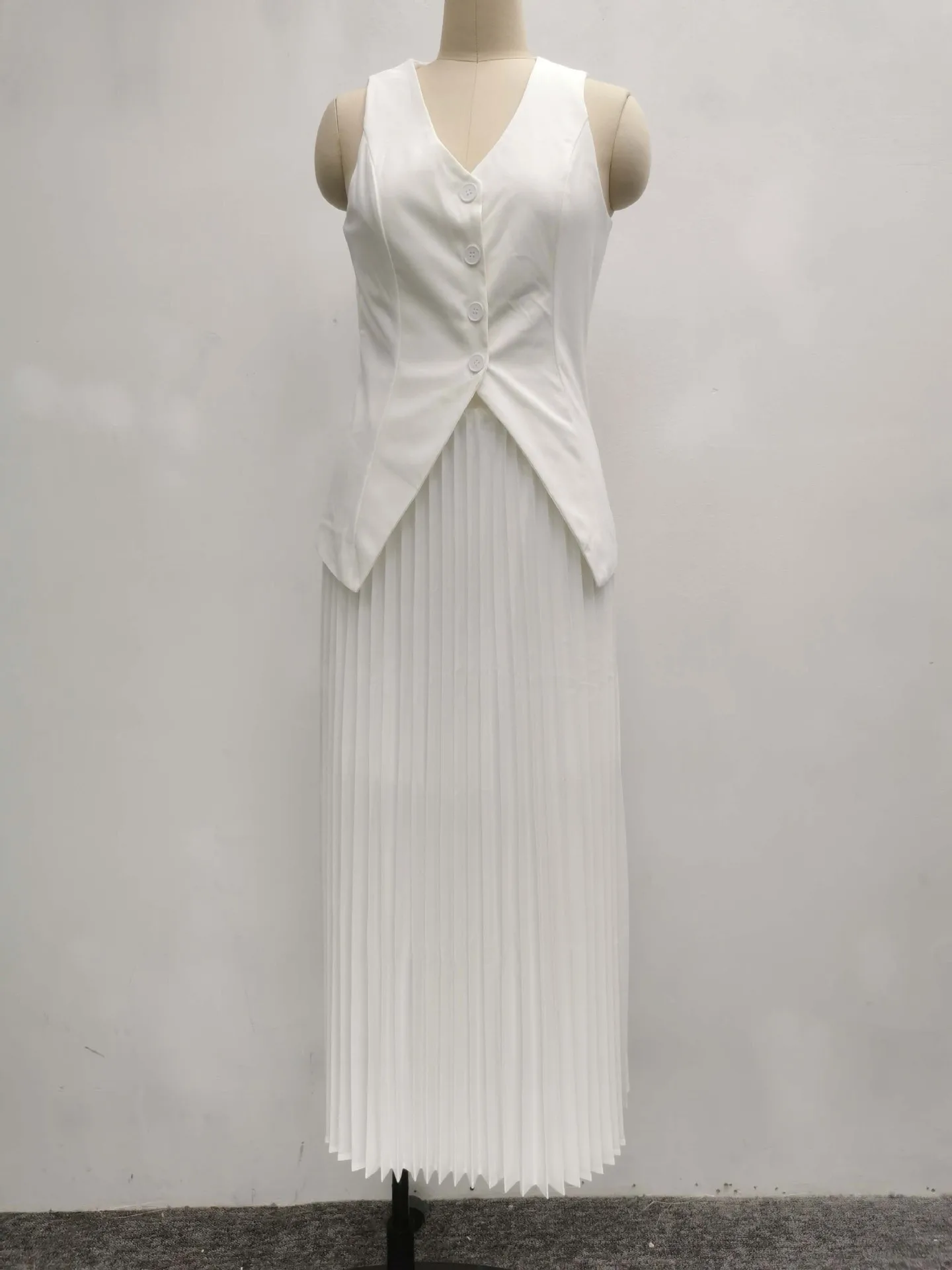 RedPeony Women Fashion Lapel Long Sleeve Lace-Up Shirts And High Waisted Mini Skirts Sets Elegant Beige Two Piece Set