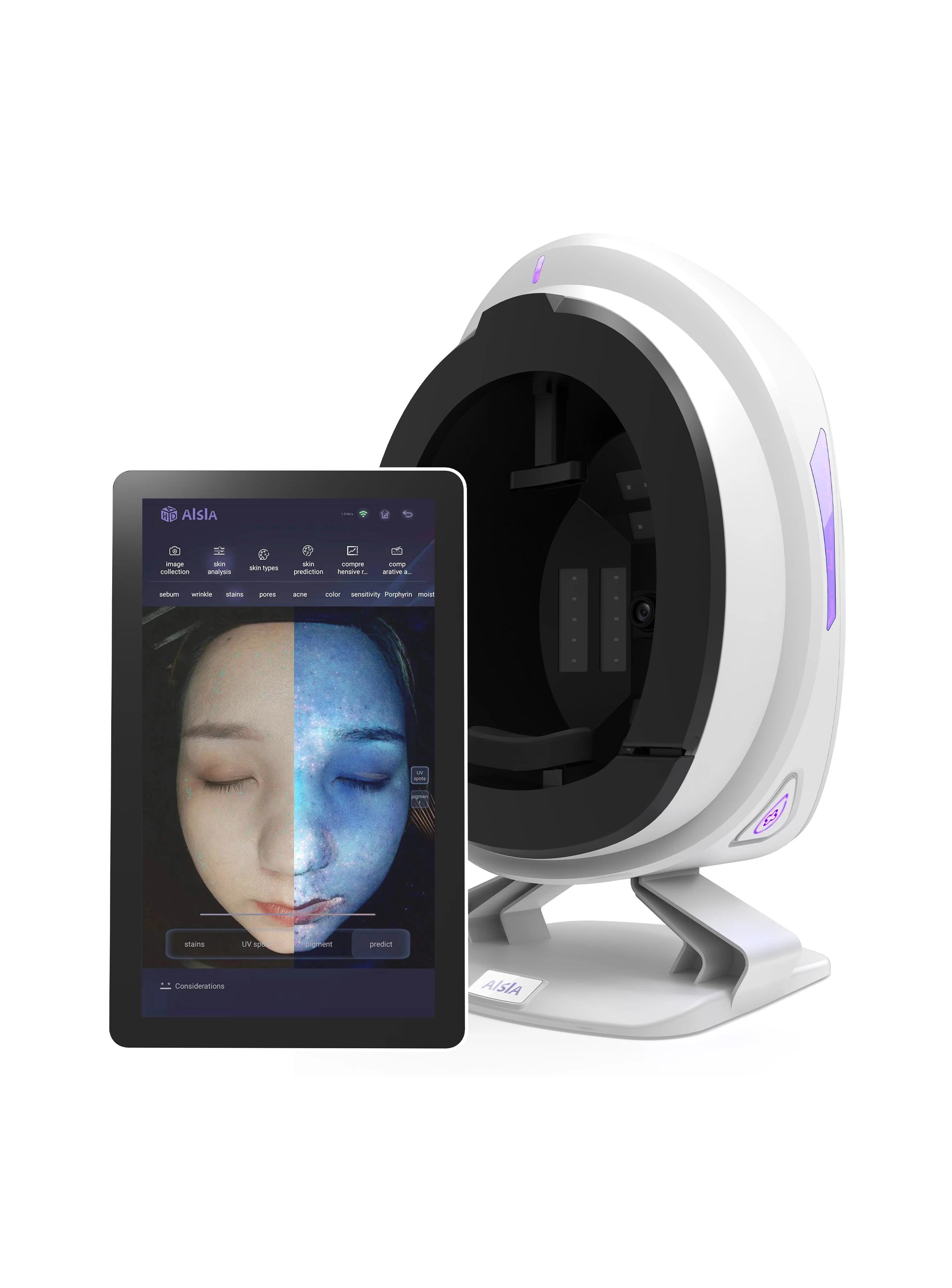 Face Skin Analysis Machine Moisture Wrinkes Acne Scanner Skin Analyzer Machine Facial for Skincare Business