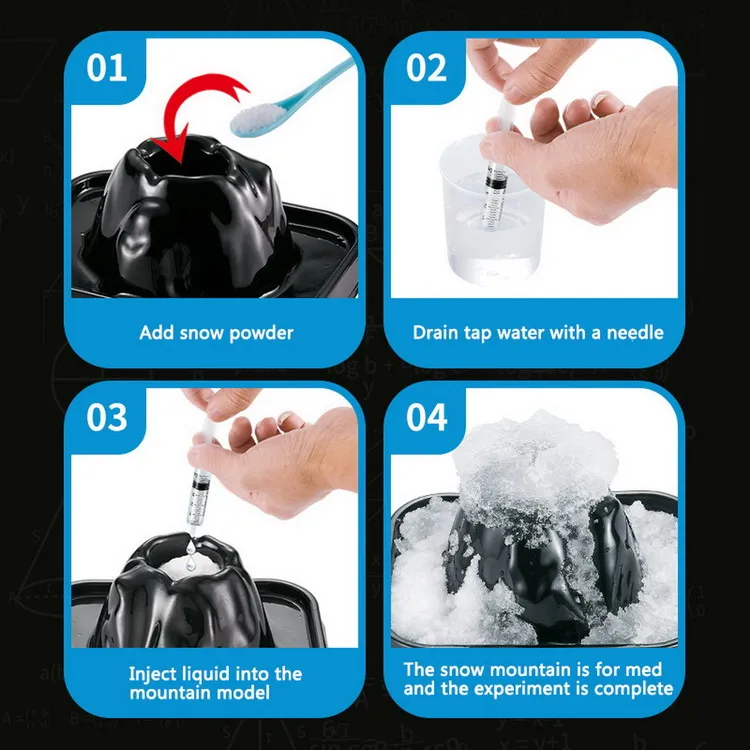Education DIY model volcanic spray iceberg STEM technology toy experiment science toys volcano eruption for kids