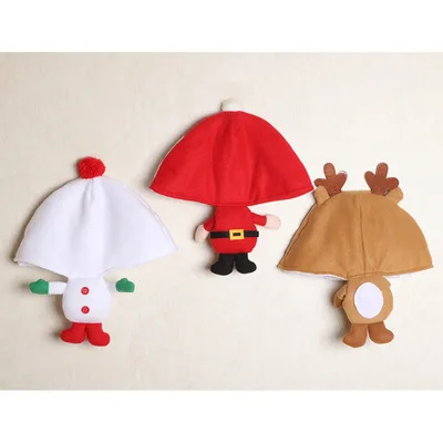 Новые шапки для танцев и вечеринок вязаные с изображением шапочки дерева рогов детский красный рекламный подарок Санта-олень снеговик фетровая Рождественская