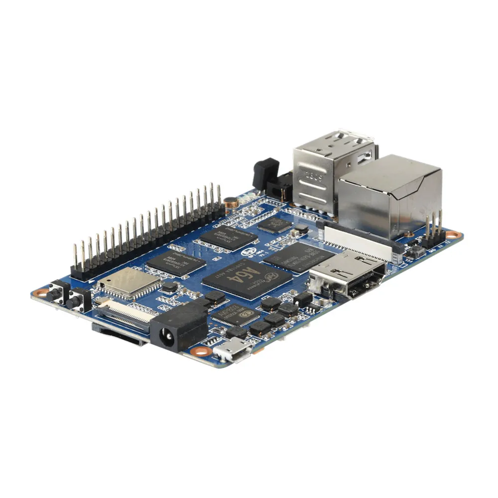 Banana Pi BPI-M64 четырёхъядерный 64-разрядный процессор с открытым исходным кодом компьютер макетная плата