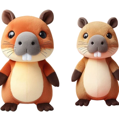 Kawaii плюшевая кукла бобра капибара игрушки на заказ плюшевые