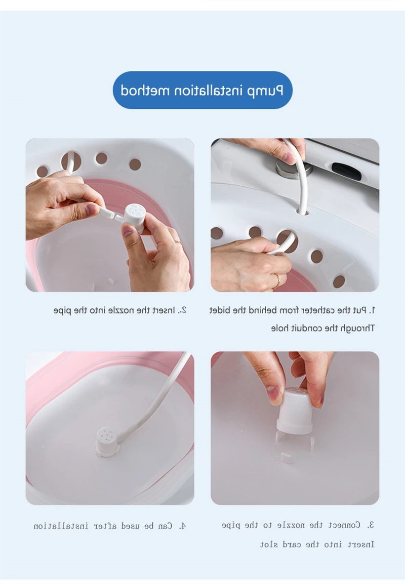 Collapsible yoni Sitz Bath for Toilet steam Seat to Treat Postpartum Wounds,Hemorrhoids, Perineal Care with Flusher