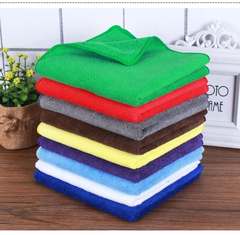 decai textile wholesale warp knit microfiber face towel soft salon towel microfiber hair drying towel 35x75