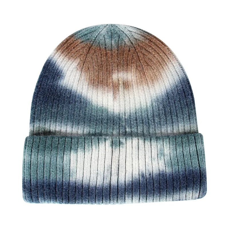 2022 зимняя теплая вязаная шапочка с узором медведя Минни животного большая канадская