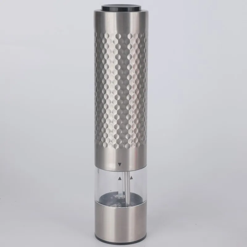 Electric Salt and Pepper Grinder Set Battery Operated Stainless Steel Mill With Light Automatic One Handed Operation Electronic