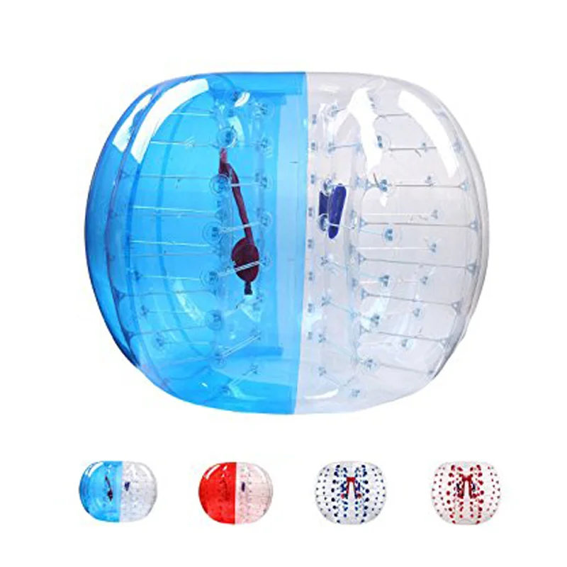 inflatable giant wubble custom size human clear glass bubble body bumper bubble knocker ball soccer football suit for sale