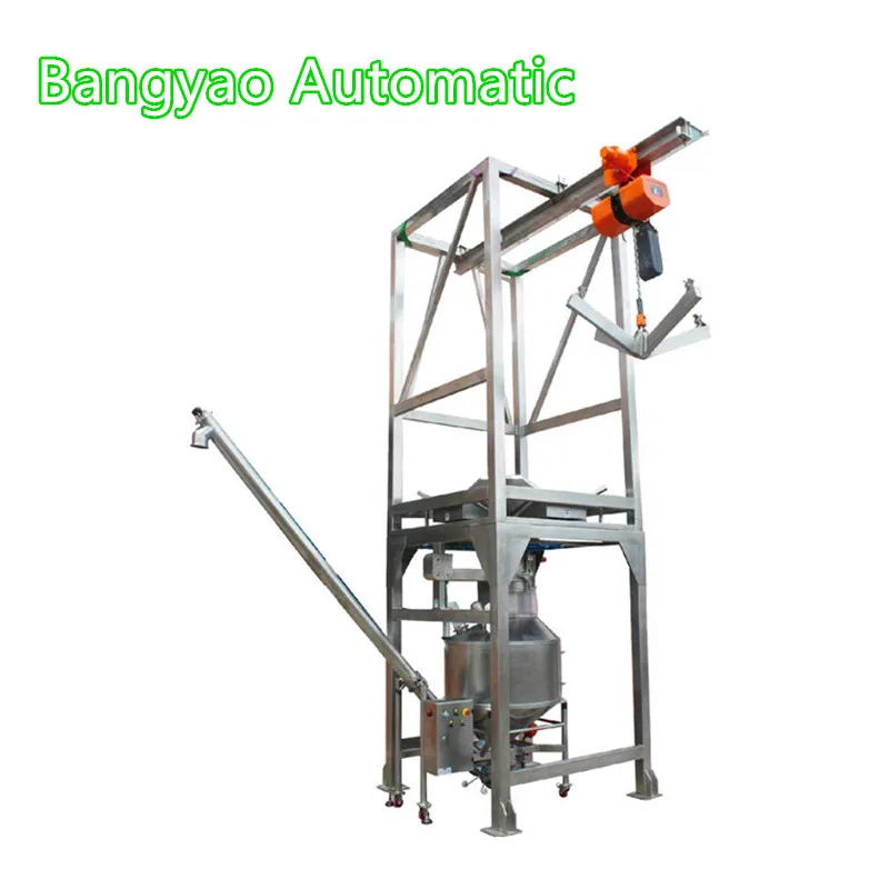 Super Sack Discharge Station Jumbo Bag Discharger 1000kg Big Bag Unloader