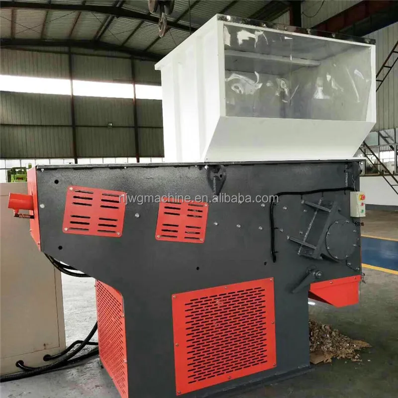 Hydraulic propulsion scrap iron wire and cable wood single-axis shredder Large cloth head material rubber nylon ton bag