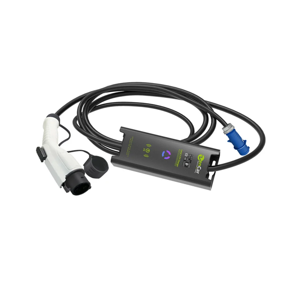 TUV type 1 Режим 2 EV зарядное устройство для автомобиля с синей cee для домашнего использования