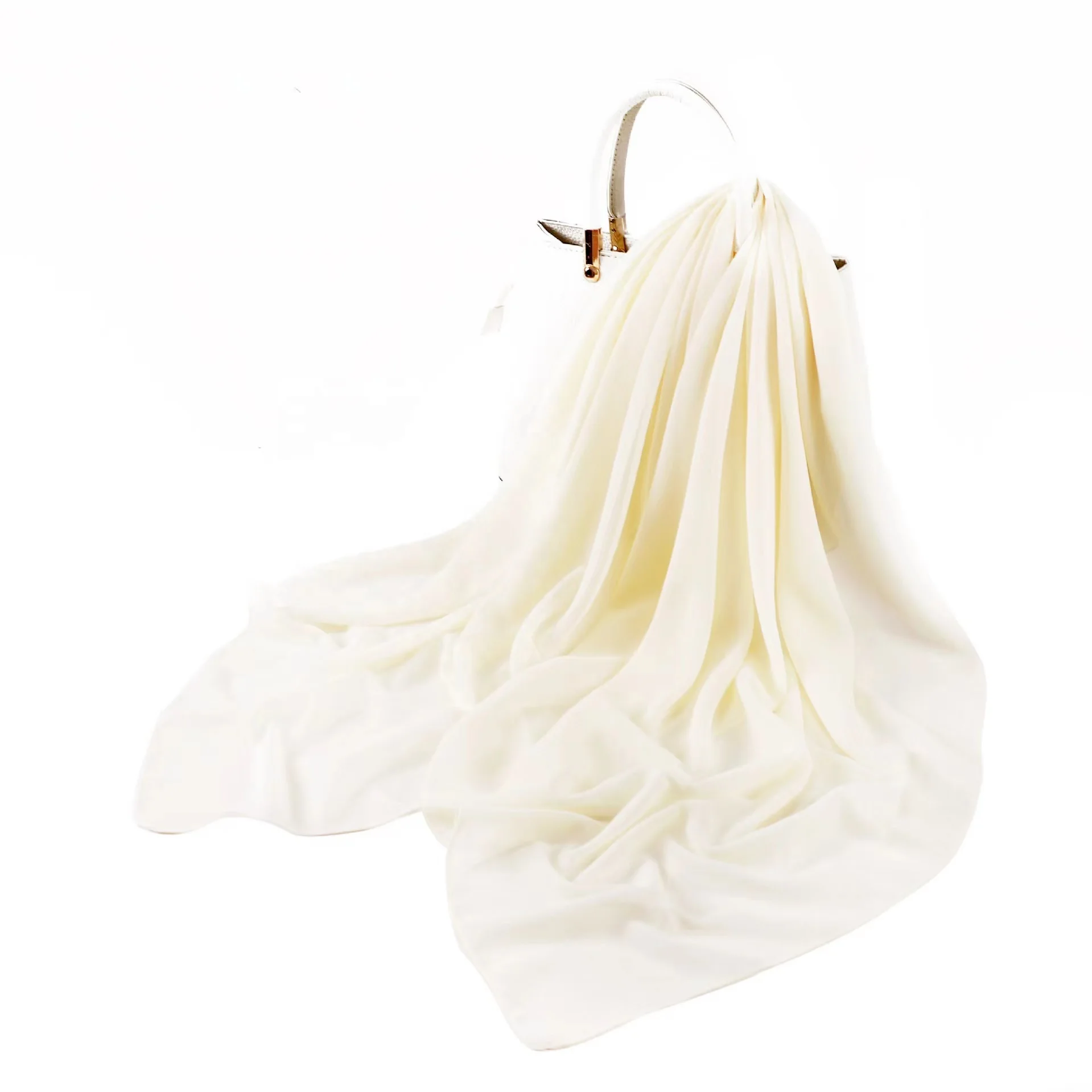 Turban 110*110cm Large Size Square Scarves New Hijab Chiffon Scarf Kerchief Muslim Shawls Malaysia 45 Colors Adult Plain Hijab