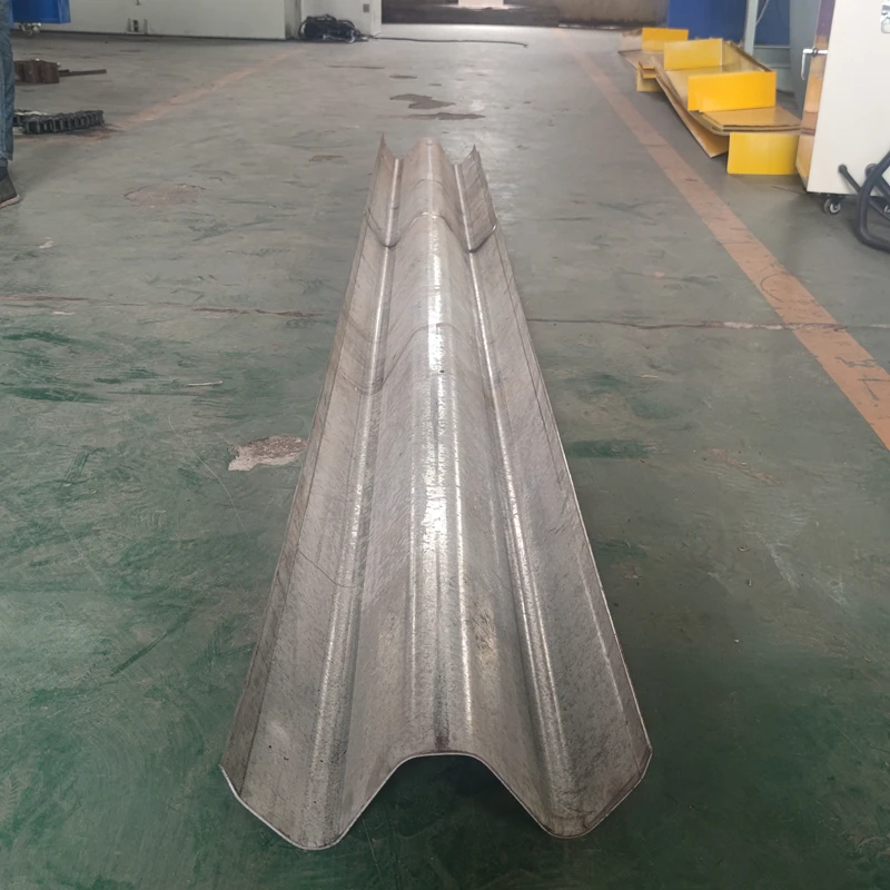 Road Crash Barrier Or W Beam / Side Rail Guard Roll Highway Guardrail Building With Punching Roll Forming Machine