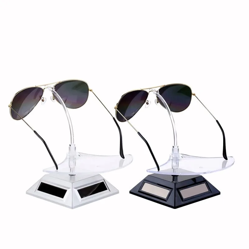 Retail Shops Solar Rotating Display Stand 360 Degree Solar Power Sunglasses Watch Phone Rotating Display Stand
