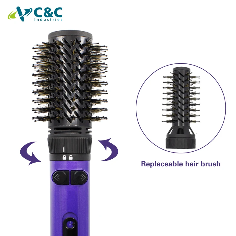 C&C Professional Hair Dryer & Volumizing Brush Stock One Step Hair Dryer And Styler Electric Hot Air Brush