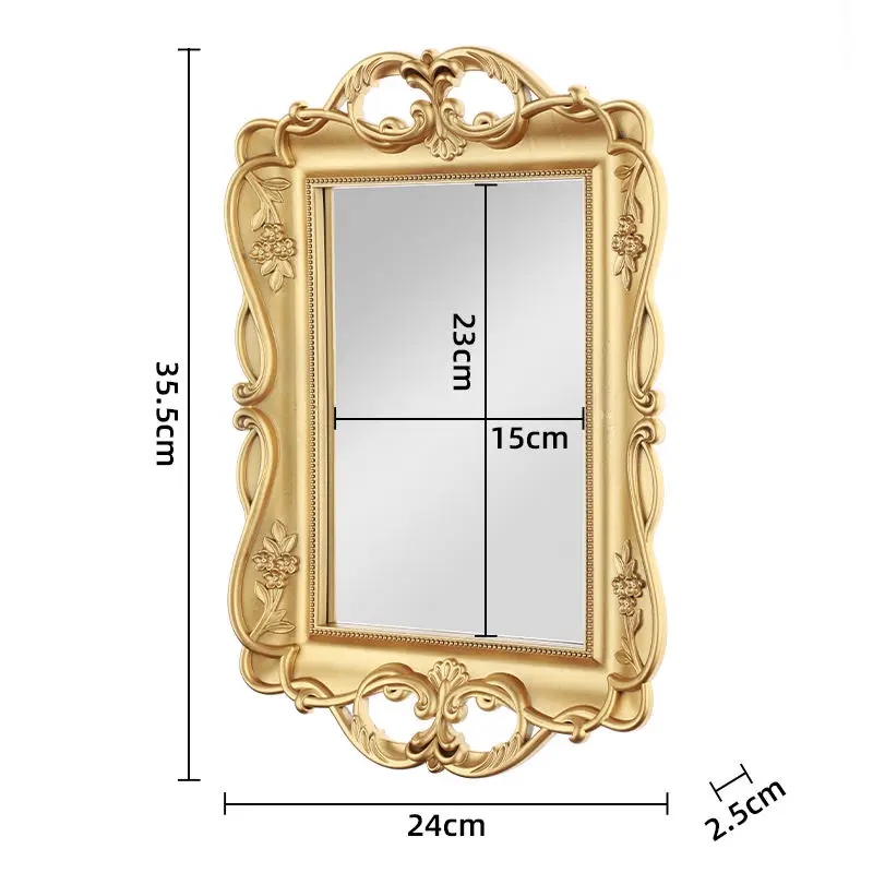 Elegant Luxury Classical French Decor Furniture Custom Design Antique Wall Decoration Aesthetic Wall Mirror