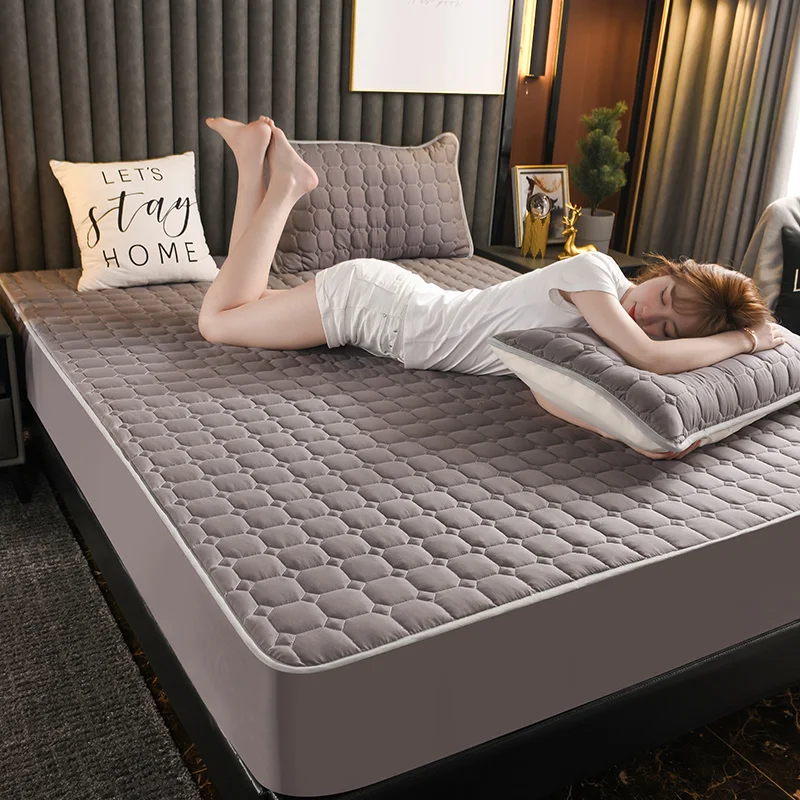 high-end Mattress Protector Quilted Fashion fitted sheet For family