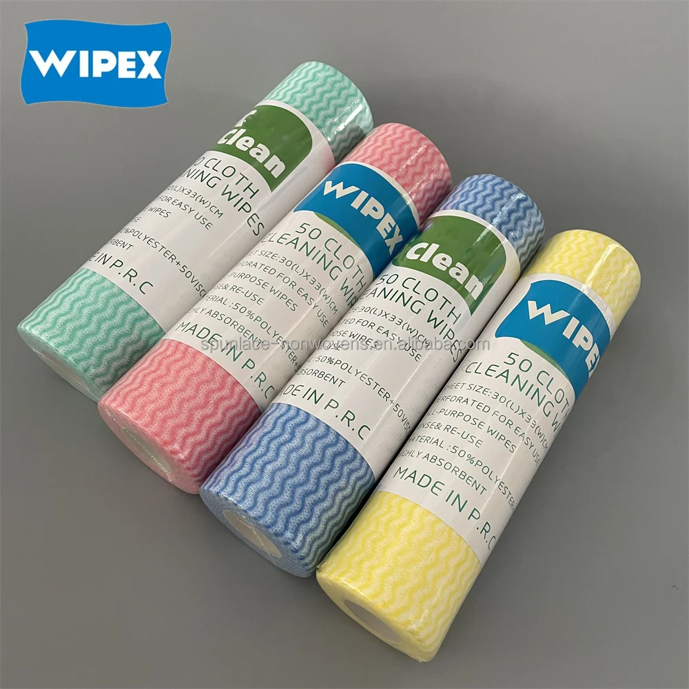 Australia New Zealand Cleaning Wipes Disposable Dish Washing Rag Multi-Color Food Industry Dry Wipes