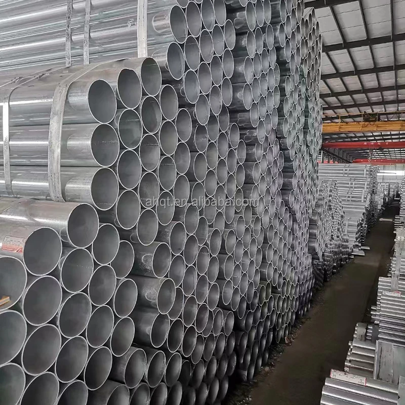 Hot Dipped Galvanized Round Welded Steel Pipe BS1387 DIN2440 ASTM A53 En10255