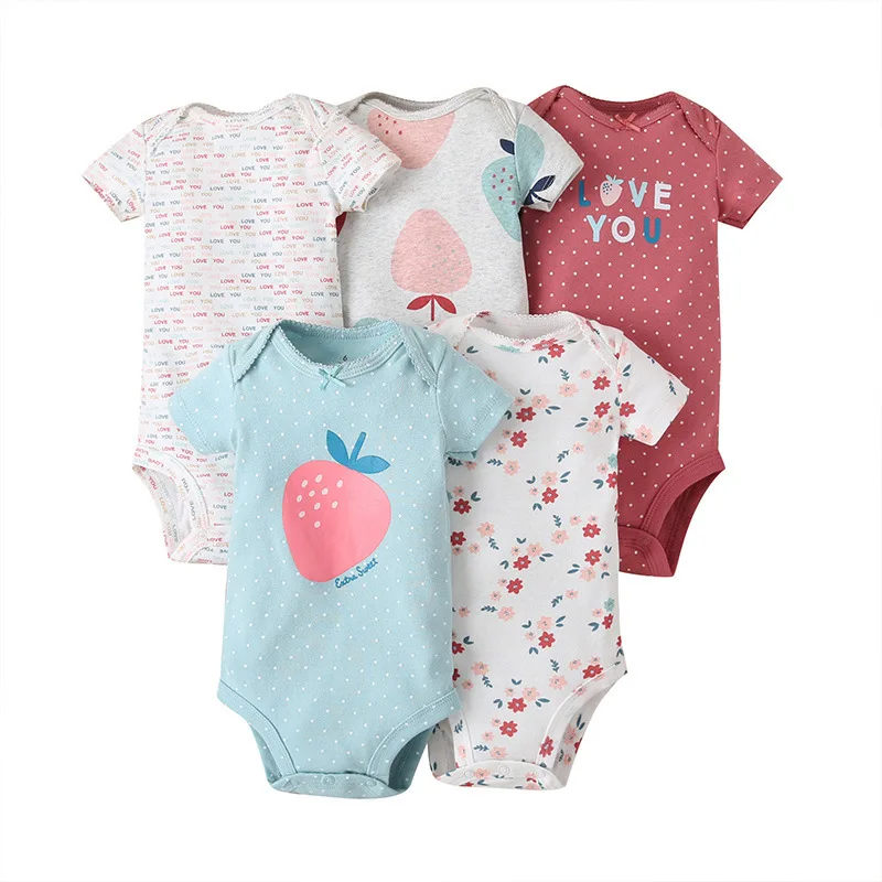 Wholesale Baby clothes 2023 New Design Customize High quantity Low Price Infant new born kid clothes children knitted newborn rompers baby bodysuit
