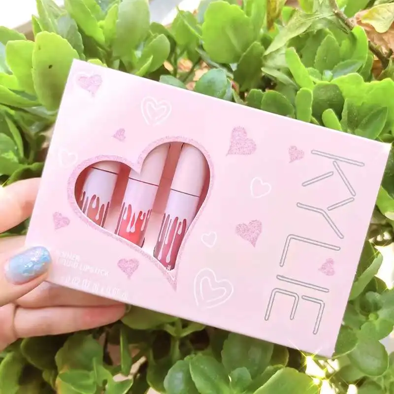 6 colors in a set Ky lipgloss Matte Liquid Lipstick Makeup Set Long Lasting Durable Lip Gloss Beauty Cosmetics Set labial