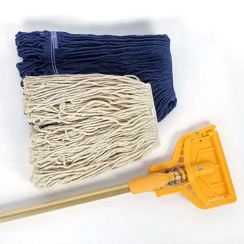 Low MOQ Looped-Cut Mop Machine Washable and Easy to Clean for Household or Factory Floors