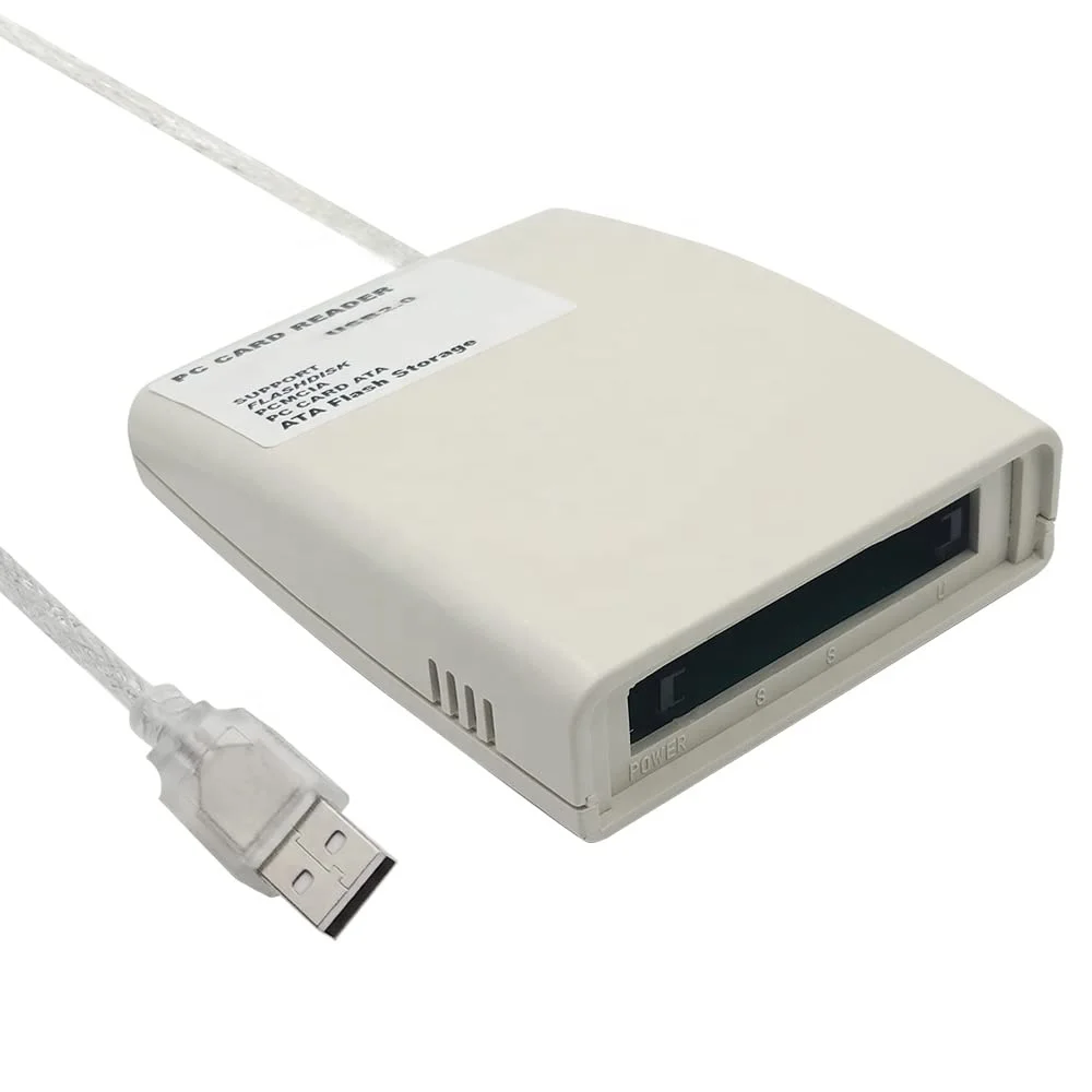 YEAHZS USB2.0 Plastic-PCMCIA Card Reader ,can read ATA FLASH Card ,Plug and Play