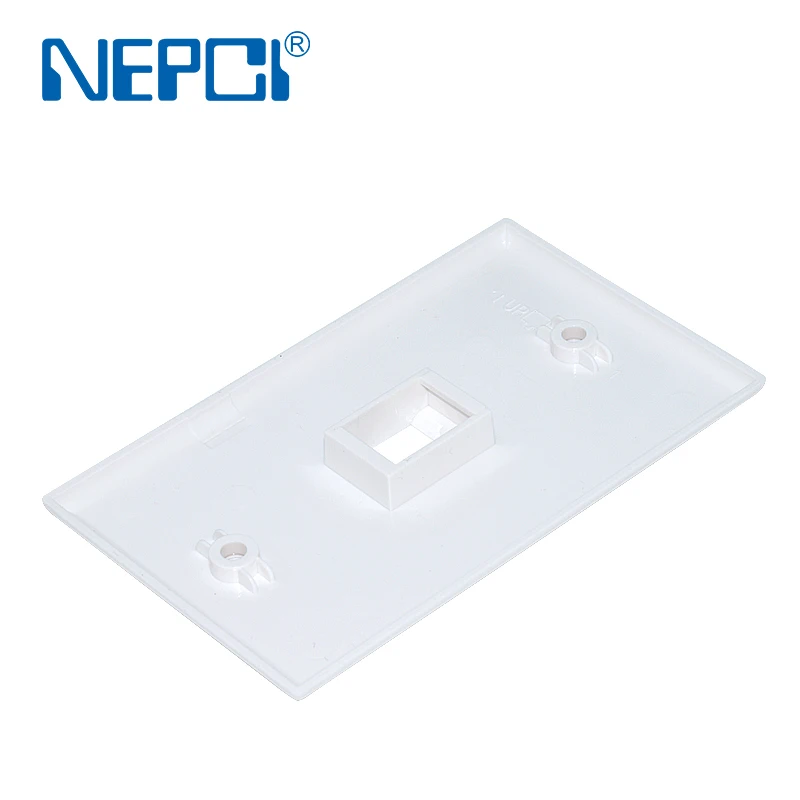 NEPCI single port115x70mm keystone/USB module faceplate panel XJY-NE-52-1 open mounted screw type wall plate