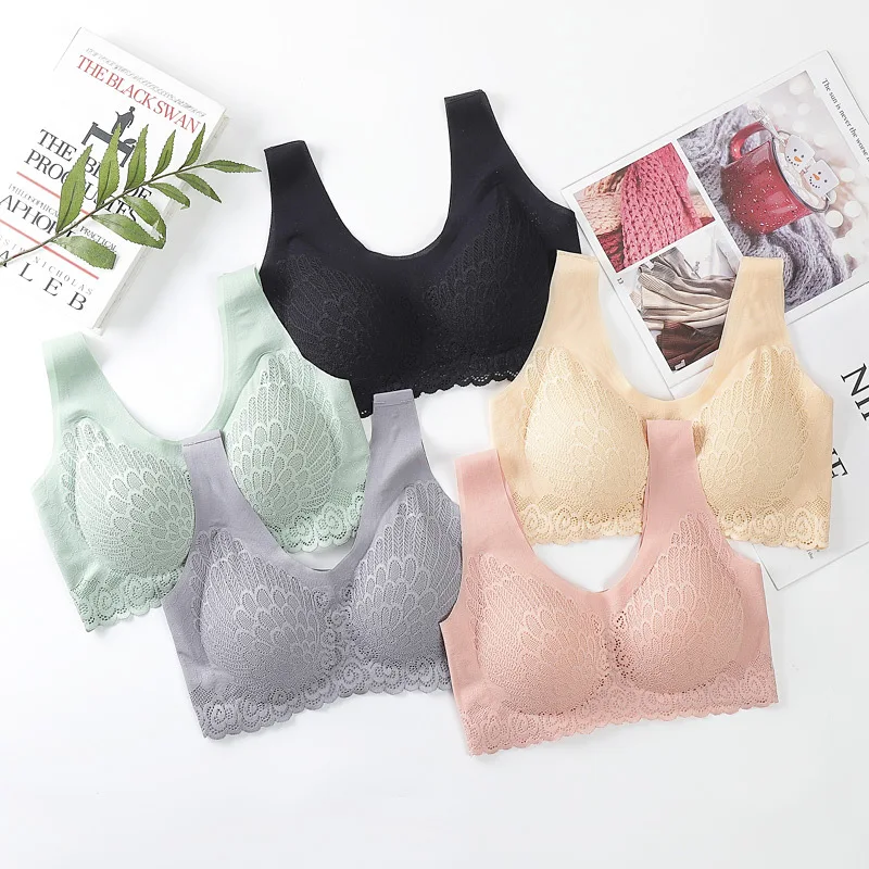 2023 Seamless Comfort Push Up Latex Laser Cutting breathable adjustable Bra High Quality Maternity Yoga Sport Sleep Bras