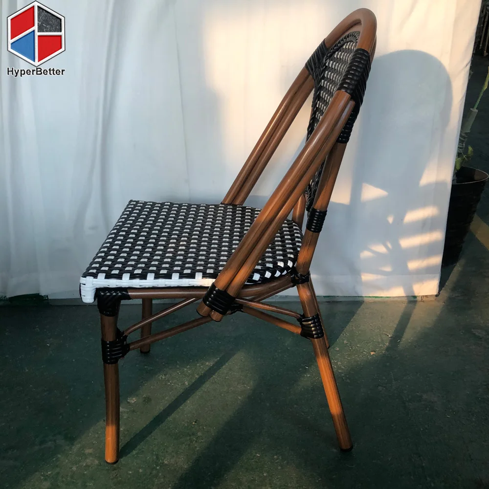 Rattan Classic Side Chair in Black Wicker