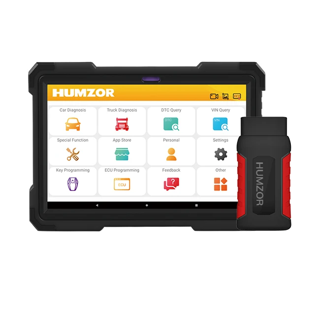 Диагностические инструменты для автомобиля и грузовика Humzor ND666E OBD2 сканер диагностическое оборудование с защищенным планшетом