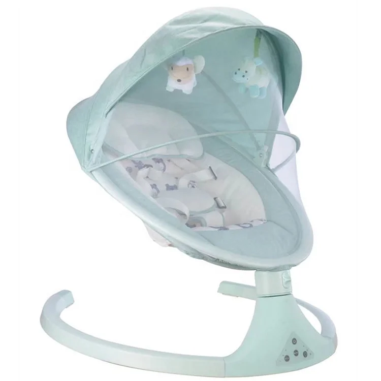 
New Products Wholesale Comfortable Electric Baby Swing And Bouncer Bed Safe Electric Swinging Baby Crib Set 