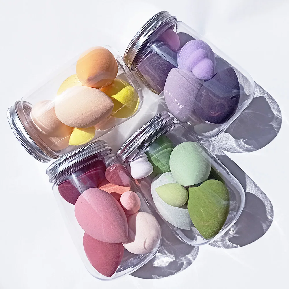 
Beaumaker 2021 New Makeup Songe Set 7 Pieces Beauty Foundation Blender Latex Free Soft Puff Elastic Make Up Tools 