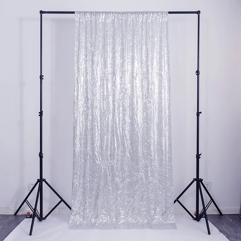 SCBC-01 ins hot sales rose gold sequin curtain backdrop 4x8ft glitter background drapes for wedding party