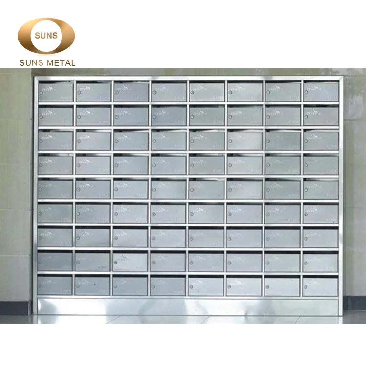 
Large Apartment Wall Mounted Outdoor Stainless Steel Letterbox Mailbox Design 