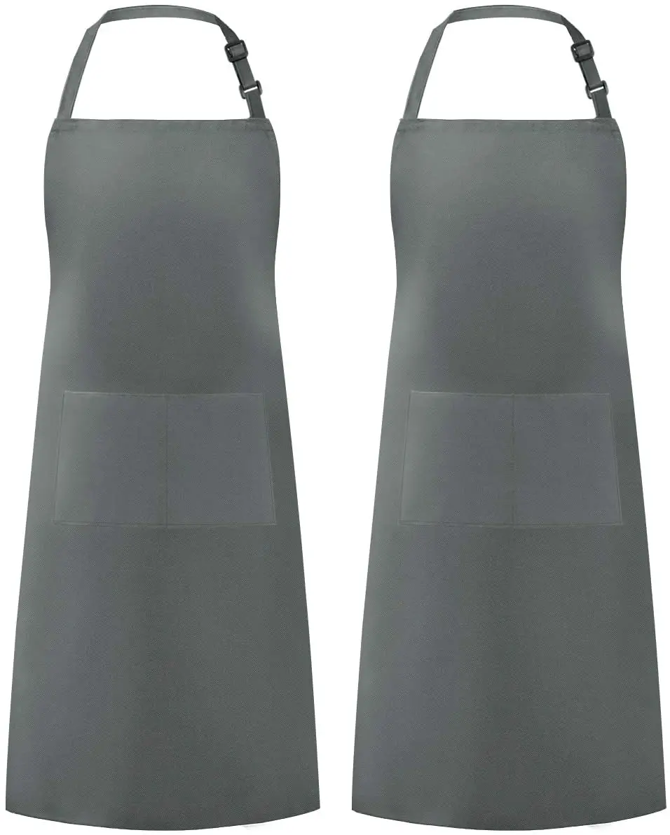 Cheap Wholesale Organic Cotton Aprons Unisex Custom Cooking Kitchen Chef Apron