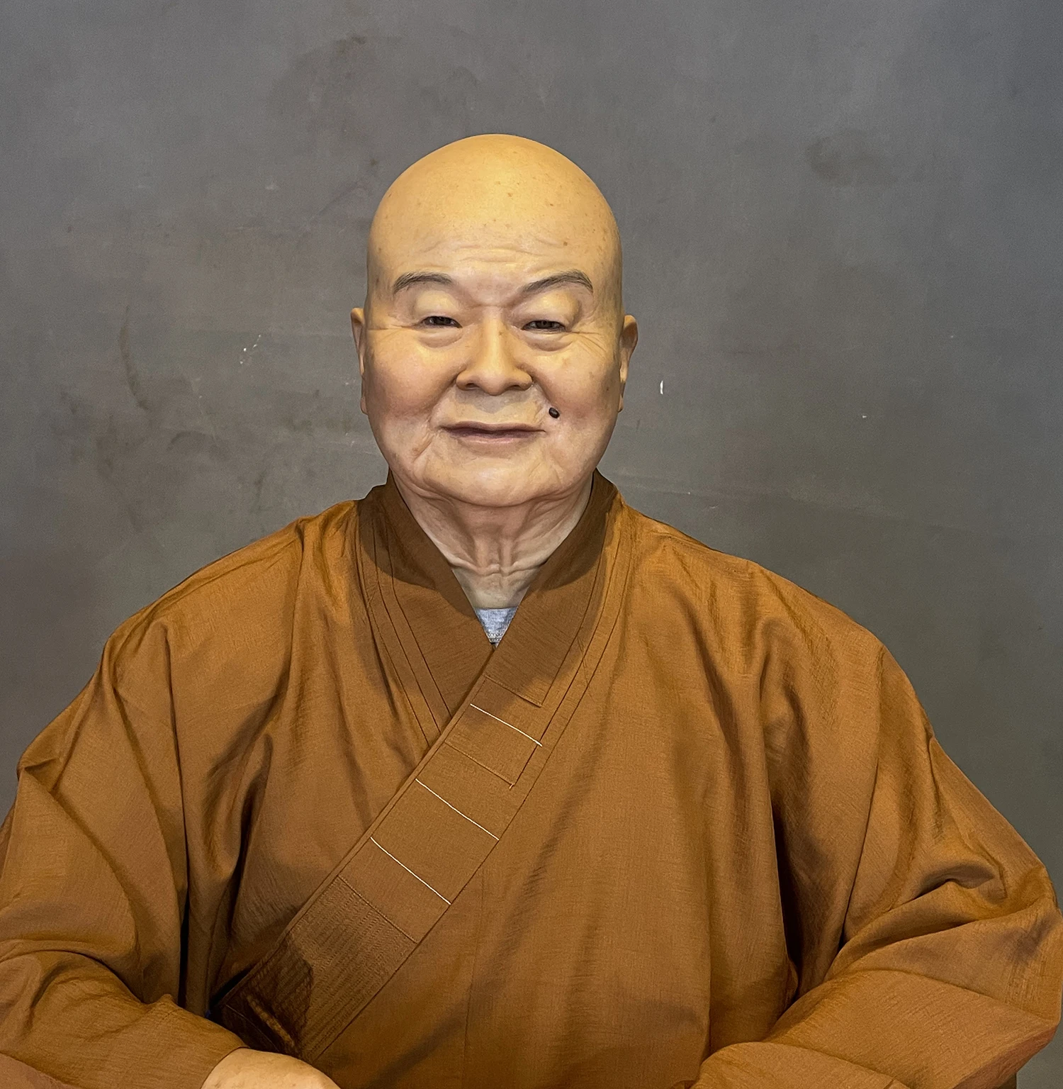 Museum Statue Realistic Lifesize Buddhist Celebrity Silicone Wax Mannequin Master Nebula