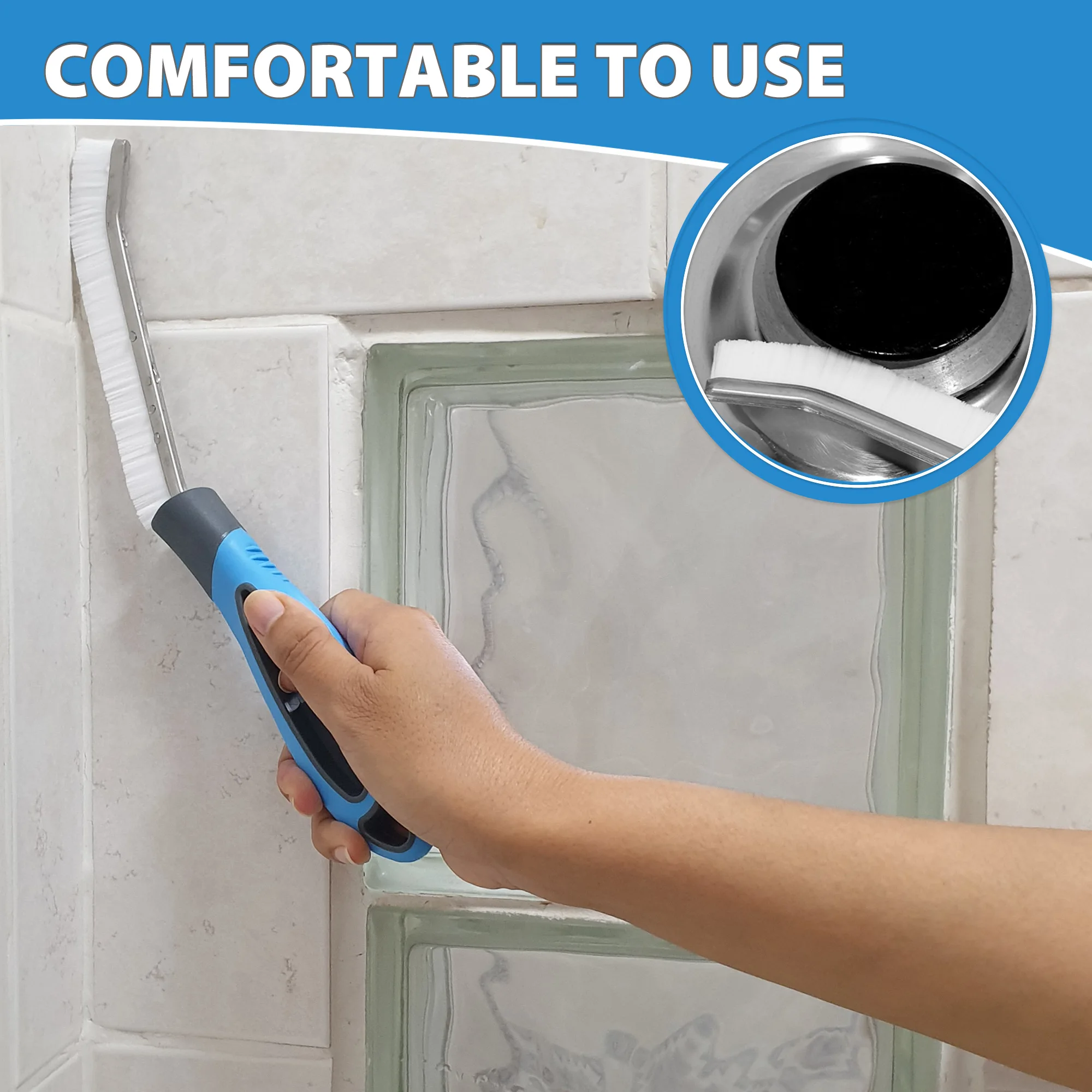 Щетка для чистки раствора, швы для плитки в ванной комнате, Жесткая Щетина из полипропилена, щетка для чистки углов