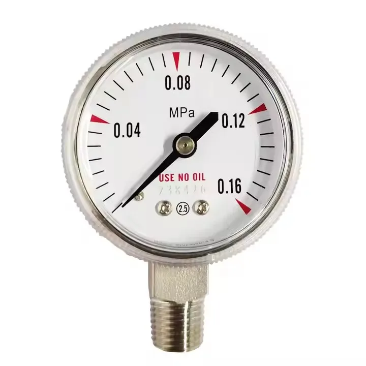 316 stainless steel Valve pressure gauge Pressure gauges for various pressure ranges