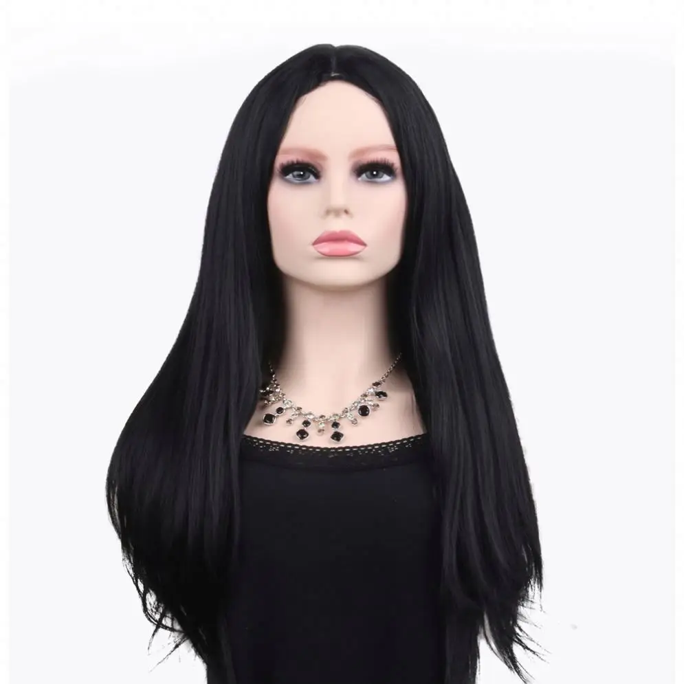 High Quality 22 Inches Long Straight Kinky Wigs for Black Women  Bob for Lady Daily Party Use