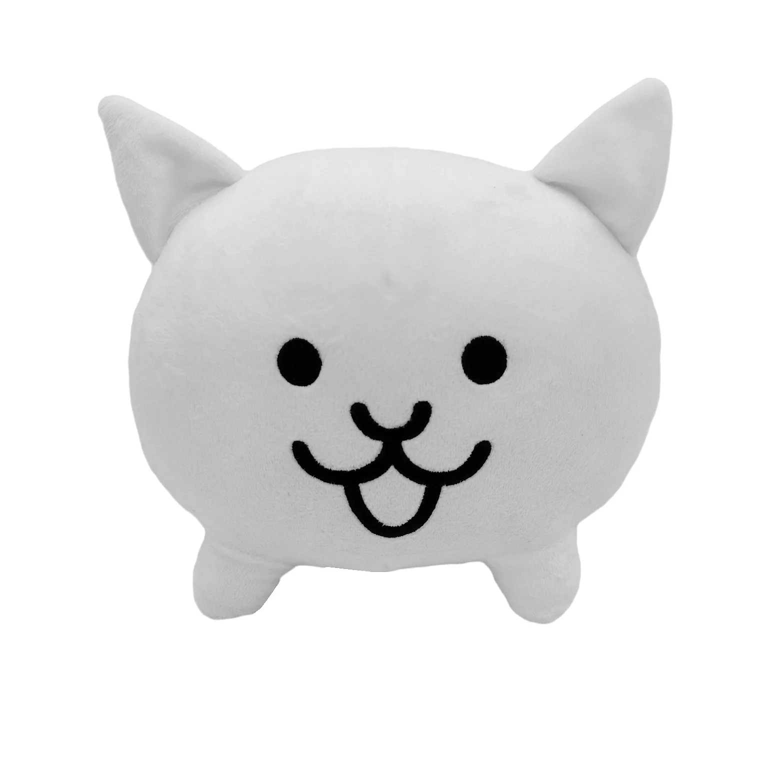 Wholesale Cute Anime Cartoon Game Character Plush Toy White Neko Cat Plush Doll The Battle Cats