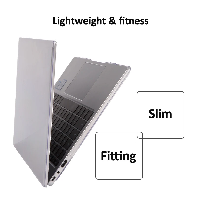 For Huawei MateBook 13 Protective Case Crystal Clear Black PC Material Suppleness Cover Protector