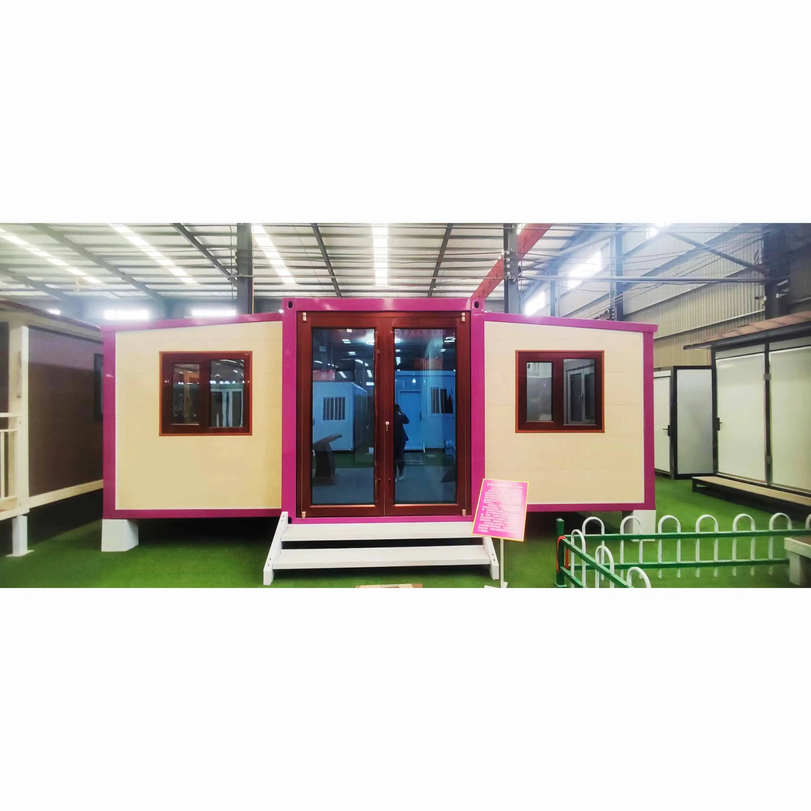 Foldable 2-bedroom portable modular home 20 feet 40 feet expandable folding container room