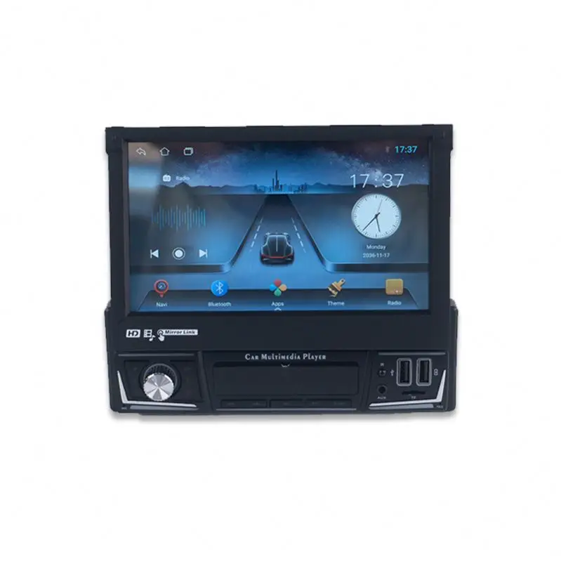 Multimedia Player Wireless CarPlay Android Auto GPS Navigation Recorder Waterproof Display Screen Bluetooth
