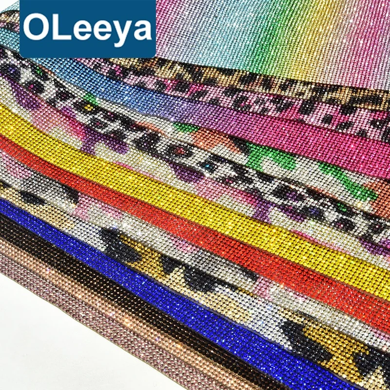 High Quality 24*40cm Crystal Self Adhesive Rhinestone Roll Sheets Glass Rhinestone Adhesive Mesh Sheet For Garment Cup Shoes