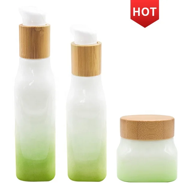 Wholesale Private Label Luxury Cosmetics Bottle Containers and Packaging Glass Cosmetic Jars Manufacturer